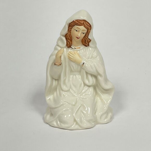 Home for the Holidays Porcelain Nativity Replacement Figure Mary? 4 1/4" high - Picture 1 of 6